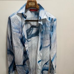 COPY - Blue and white button down